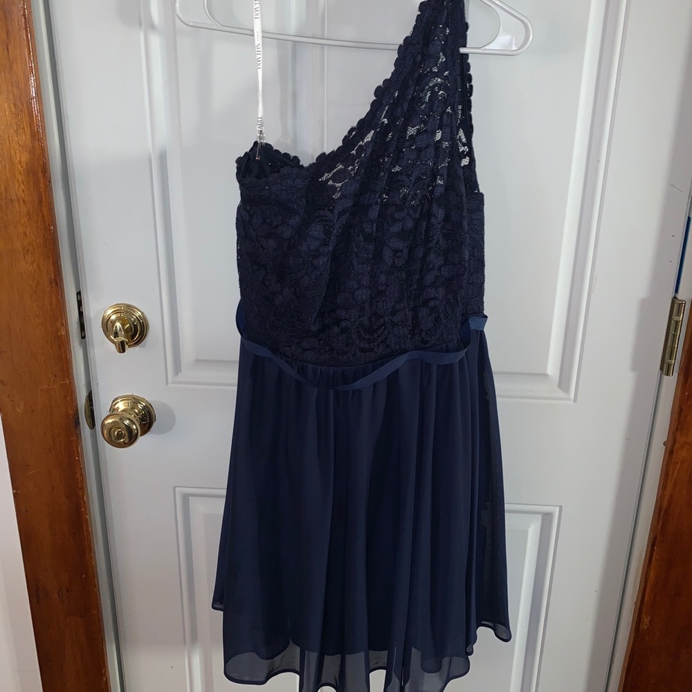 Navy Blue Bridesmaid Dress.